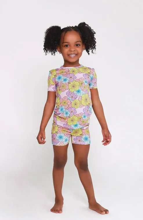 Posh Peanut Basic Short Sleeve Short Pajamas - Kourtney