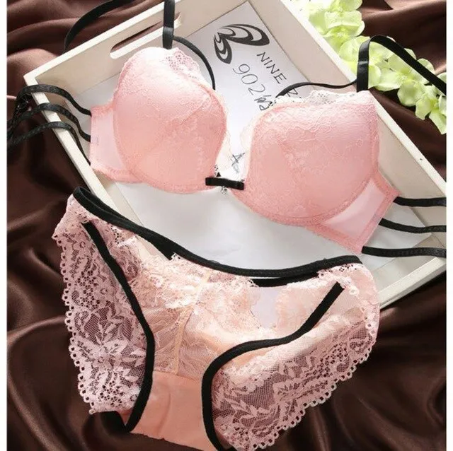 Push-up Back Front Buckle Bra Panty