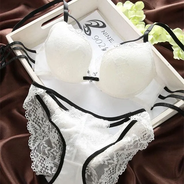 Push-up Back Front Buckle Bra Panty
