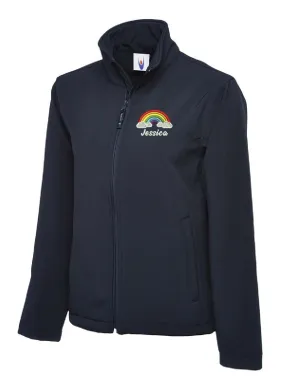 Rainbow with Clouds Softshell Jacket