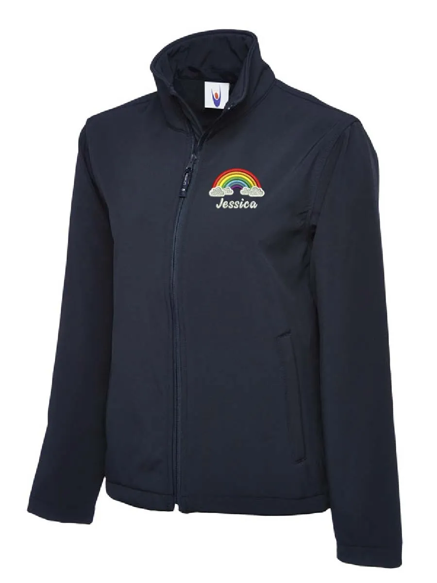 Rainbow with Clouds Softshell Jacket