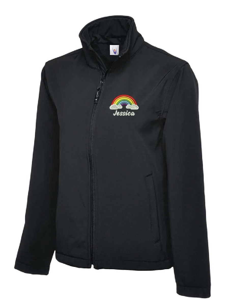 Rainbow with Clouds Softshell Jacket
