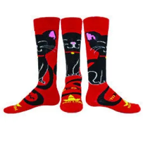 Red Kitty Athletic Knee High Socks (Medium/Large)