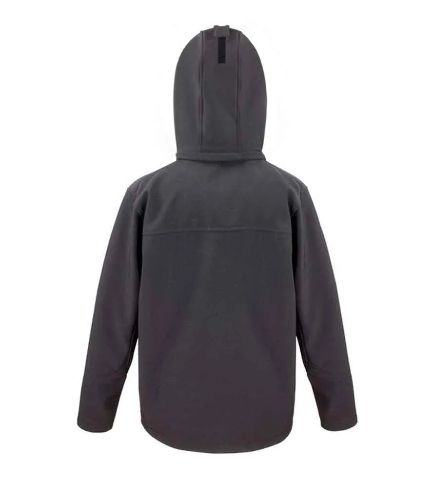 Result Core Hooded Soft Shell Jacket | Black/Grey