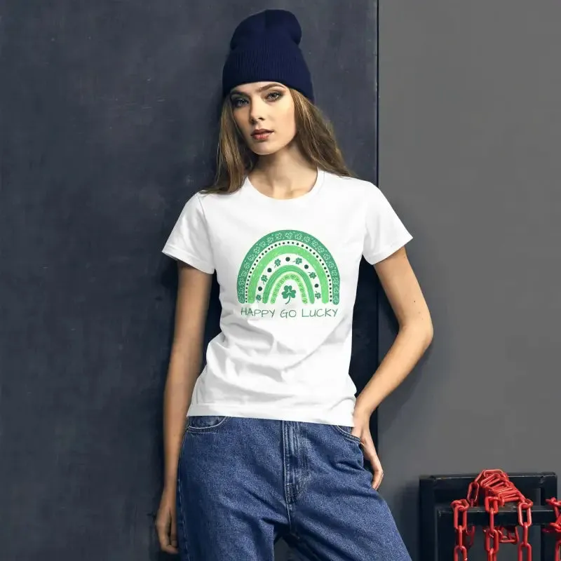 Rock Your Lucky Charm in this Green Rainbow St Patrick's Tee