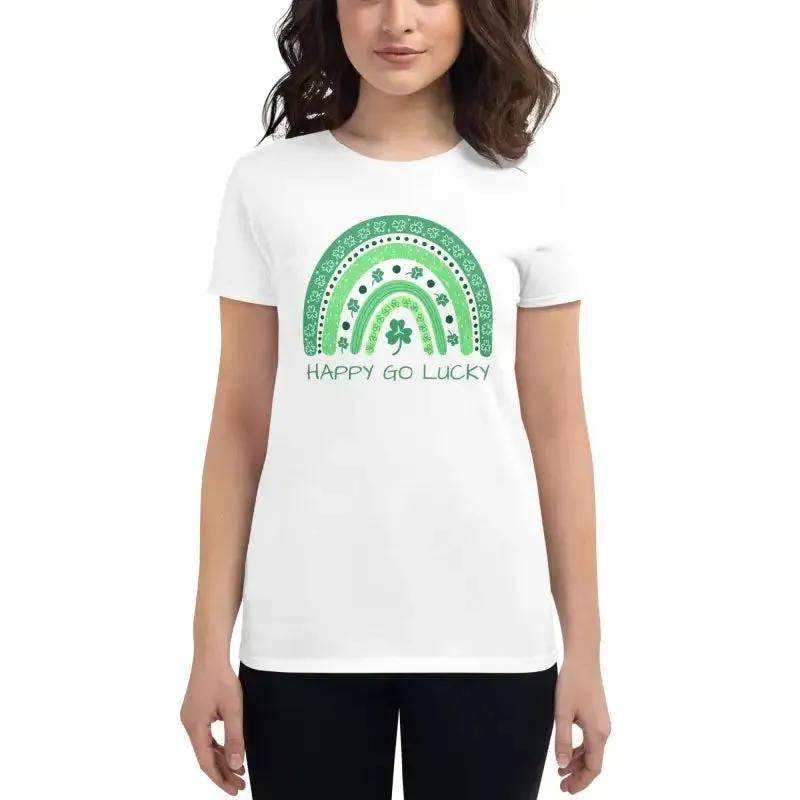 Rock Your Lucky Charm in this Green Rainbow St Patrick's Tee