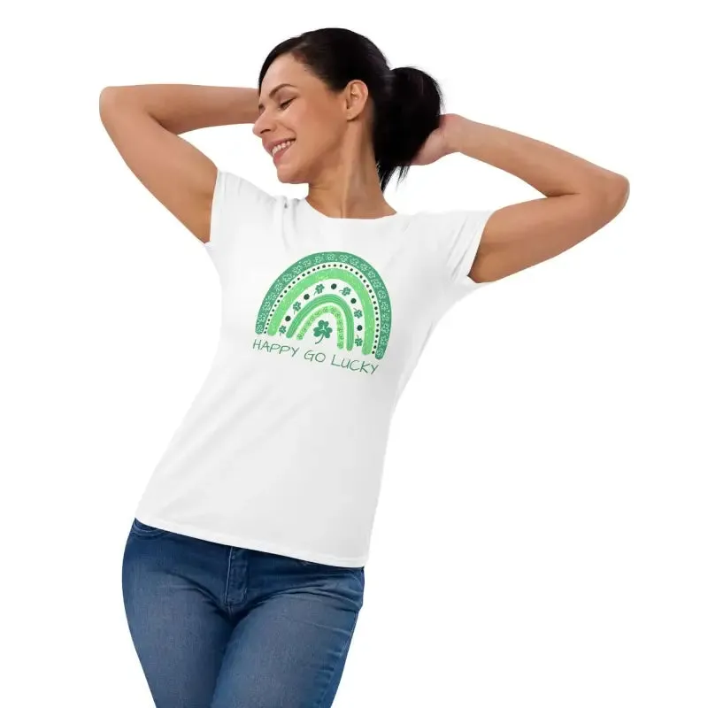 Rock Your Lucky Charm in this Green Rainbow St Patrick's Tee