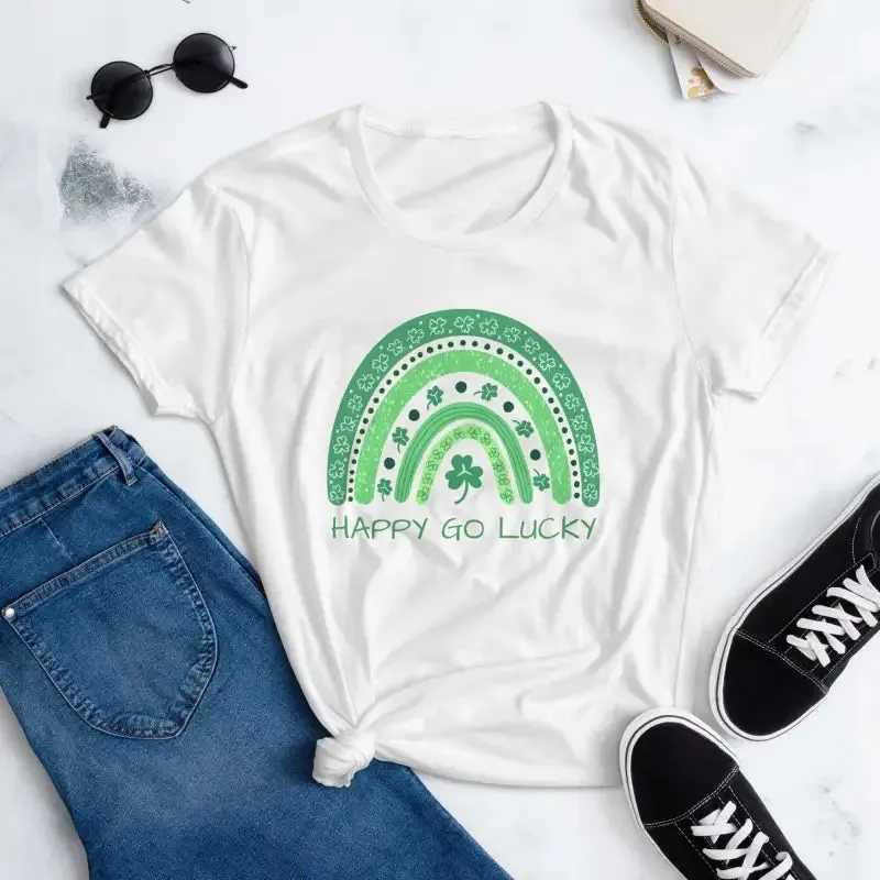 Rock Your Lucky Charm in this Green Rainbow St Patrick's Tee