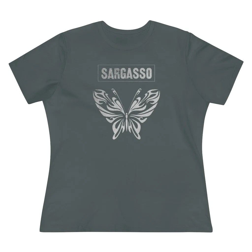 Silver Holistic Butterfly, Women's Premium Tee