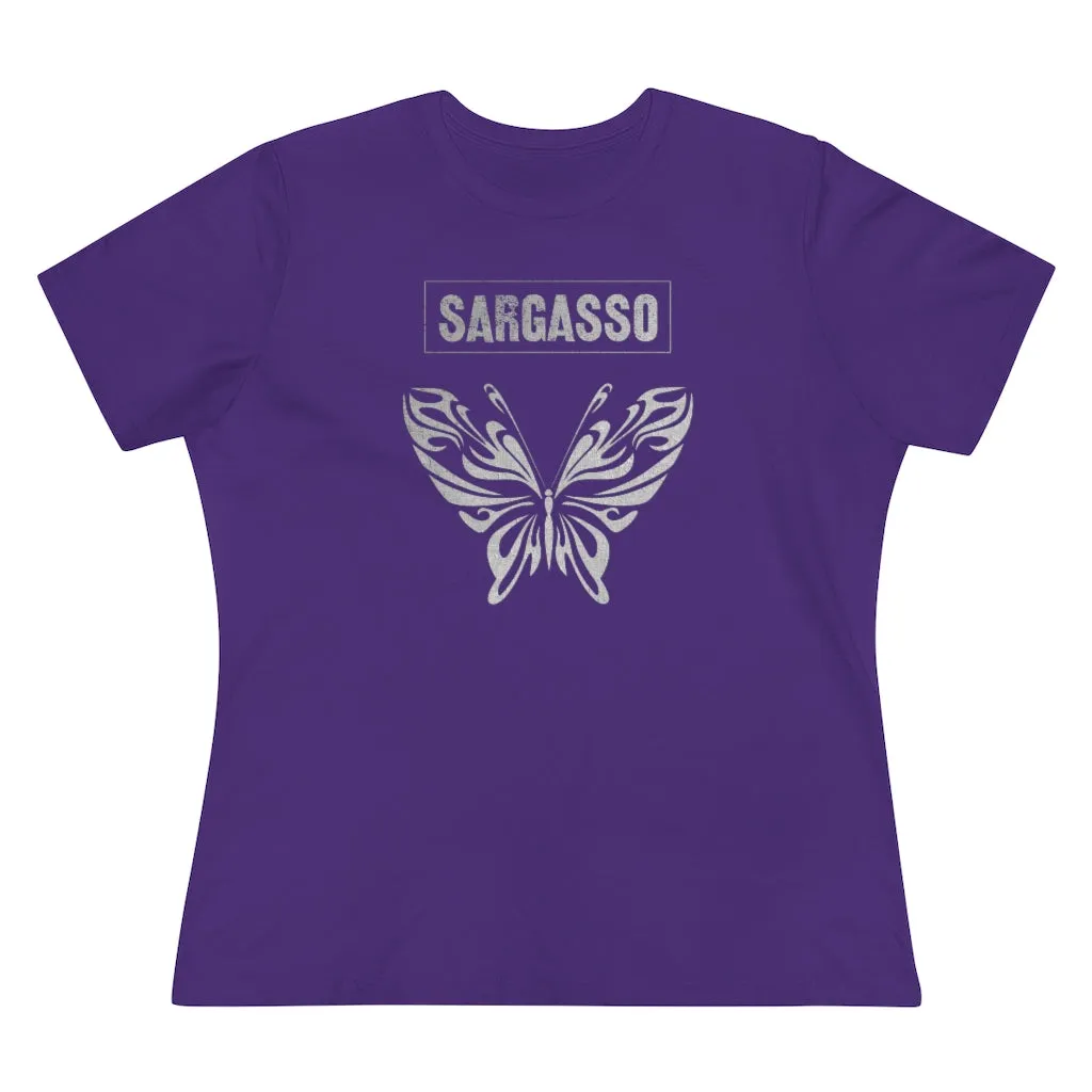 Silver Holistic Butterfly, Women's Premium Tee