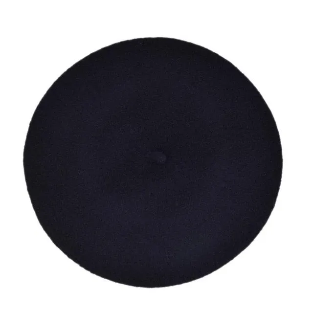 Solid Color Women's Girl's Beret French Artist