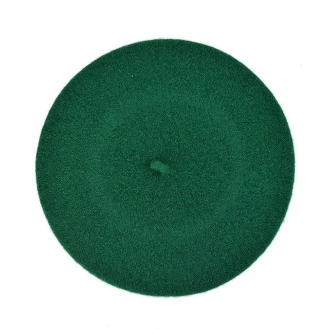 Solid Color Women's Girl's Beret French Artist