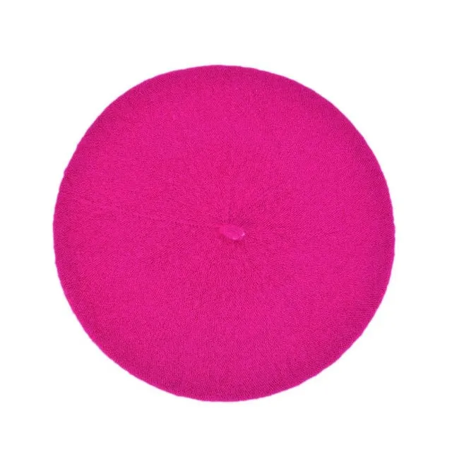 Solid Color Women's Girl's Beret French Artist