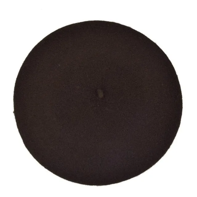 Solid Color Women's Girl's Beret French Artist