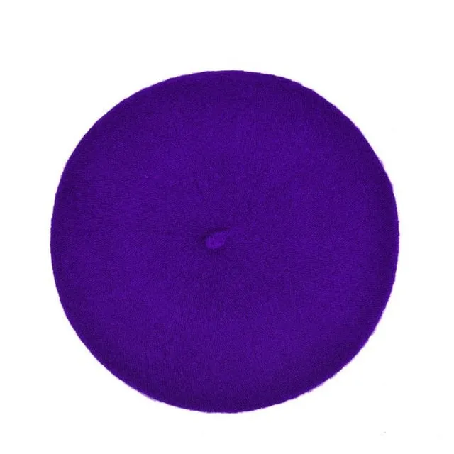 Solid Color Women's Girl's Beret French Artist