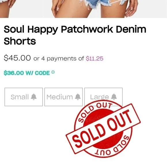 Soul Happy Patchwork Denim Shorts | High Waisted Frayed Hems