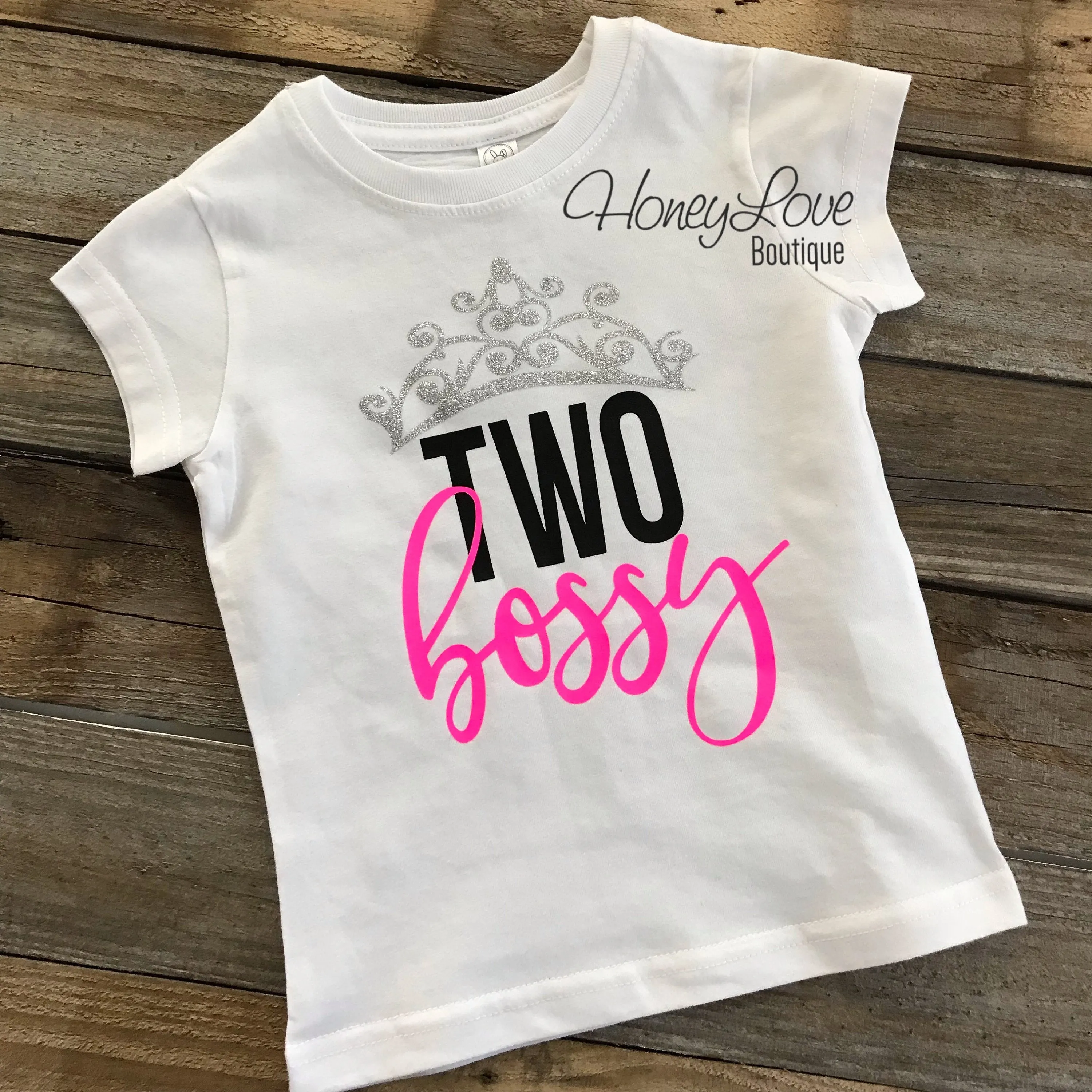 Two Bossy and The Real Boss matching shirts
