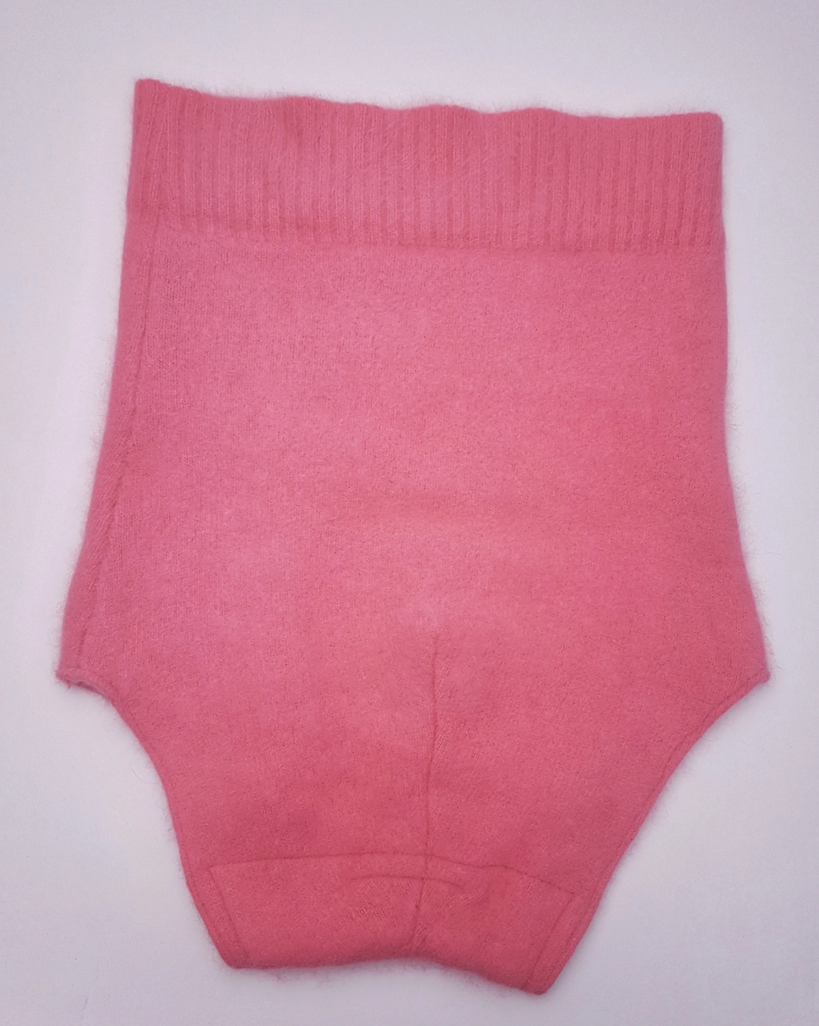 Vintage 50's | Pink Cashmere | High Waisted Shorts with Accent Buttons