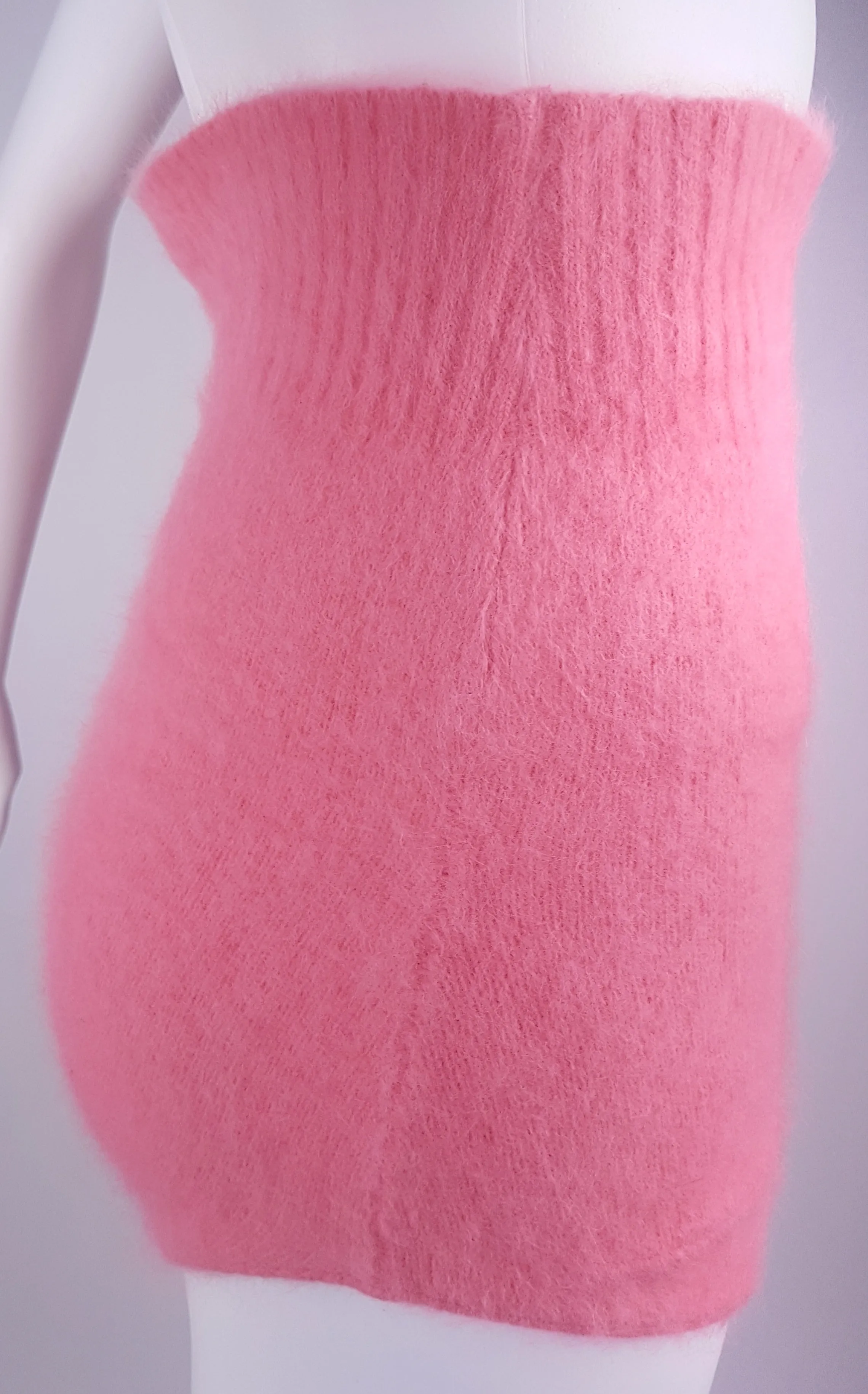 Vintage 50's | Pink Cashmere | High Waisted Shorts with Accent Buttons