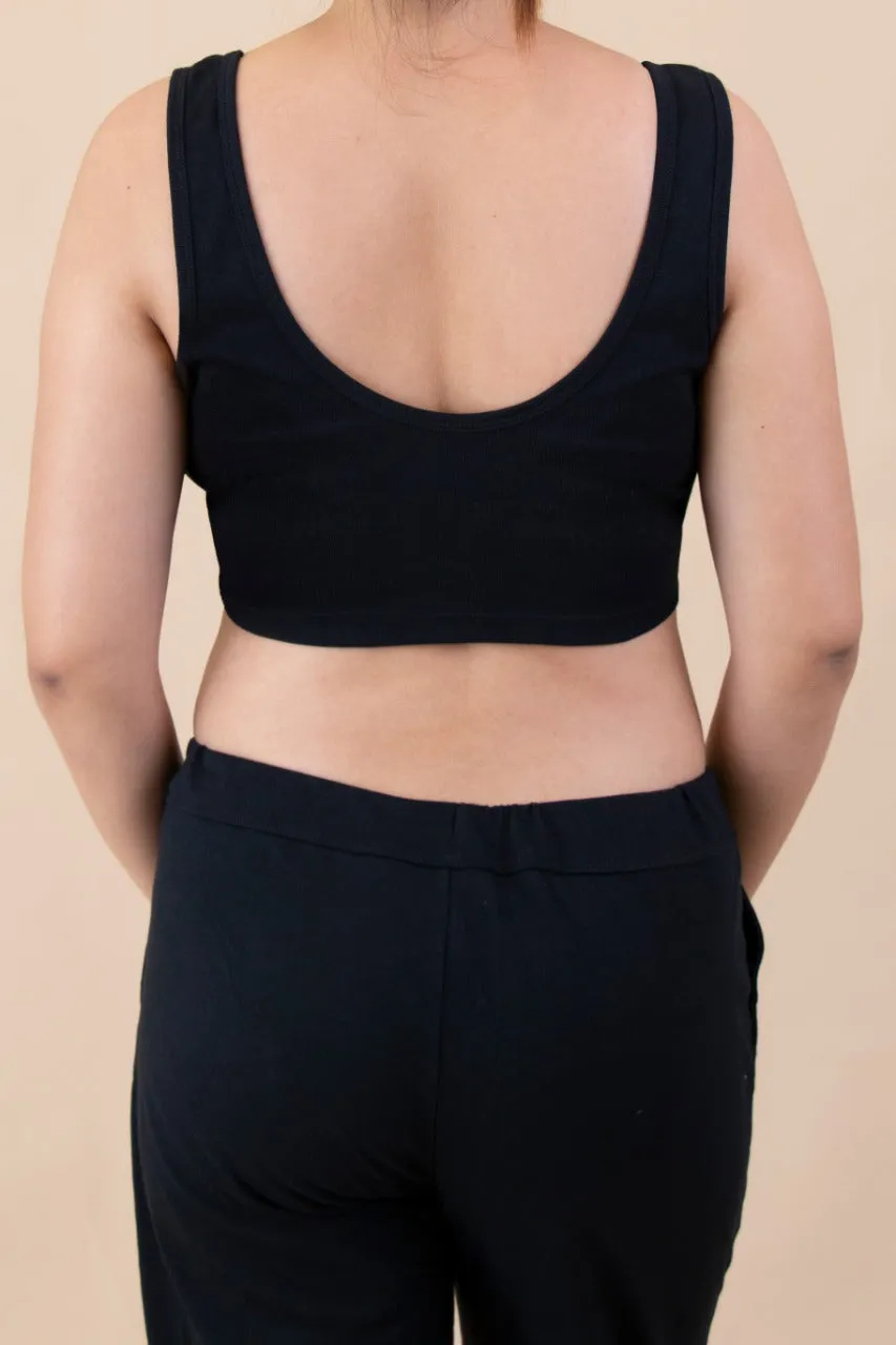 Women's 100% Organic Cotton Rib Bra Liner