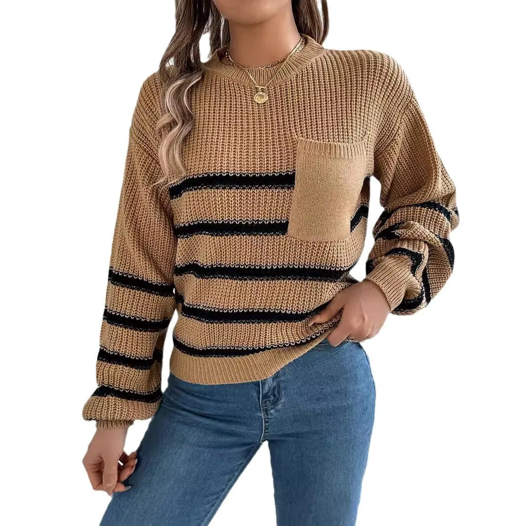 Women's autumn and winter casual  pullover sweater