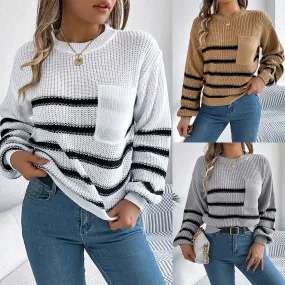 Women's autumn and winter casual  pullover sweater