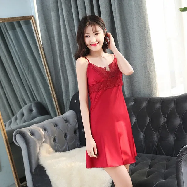 Women's Silk Satin Pajama Set 5 Piece