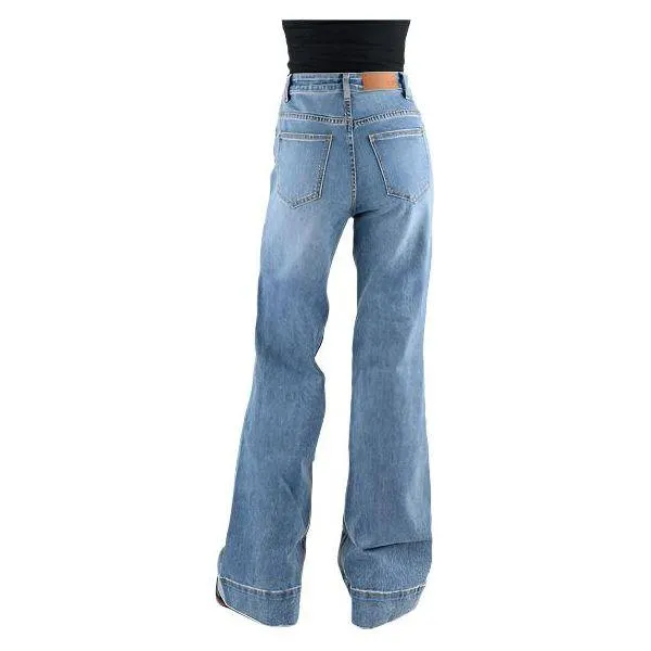 Women's Tin Haul High Rise Wide Leg Andled Side Seam Jean 10-054-0870-4001