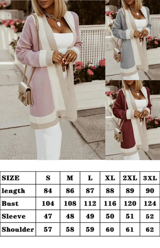Women's Warm Knitted Cardigan In Autumn And Winter